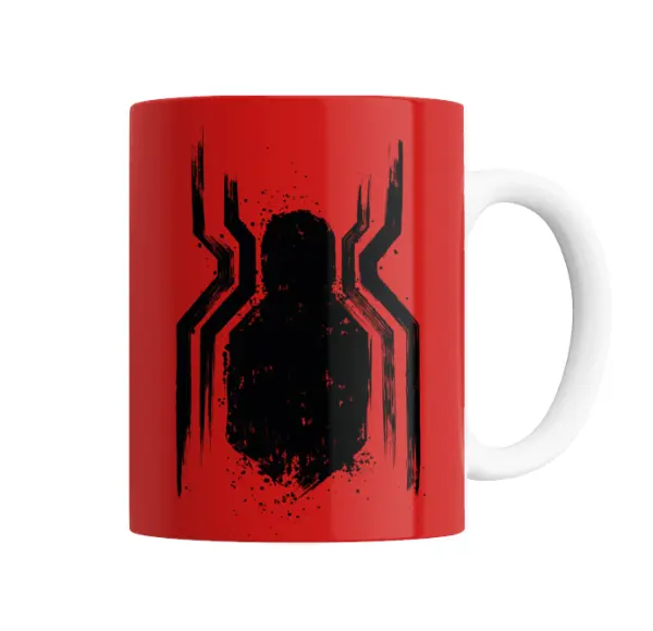 Taza de Cerámica Spiderman Logo Trazo Negro