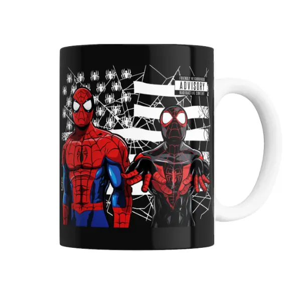 Taza de Cerámica Spiderman y Miles Morales Radioactive Content