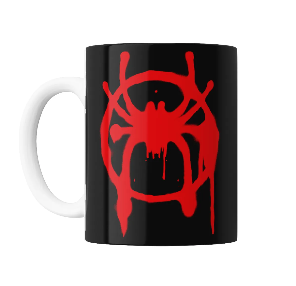 Taza de Cerámica Spiderman Miles Morales Spider-Verse Logo Rojo - vista 2
