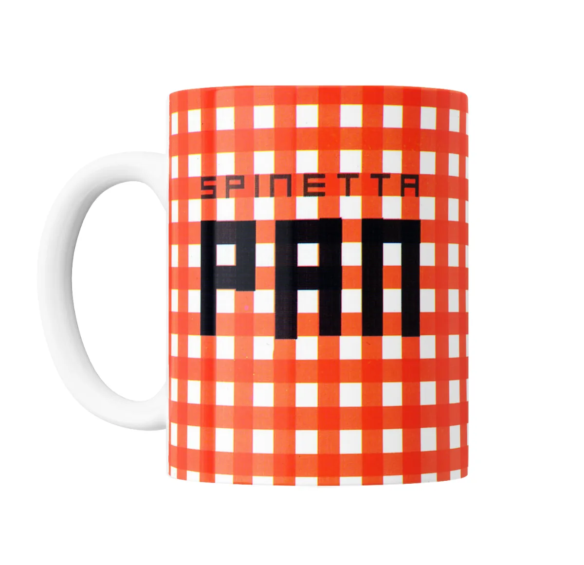 Taza de Cerámica Spinetta Pan Cuadrillé Naranja - vista 2