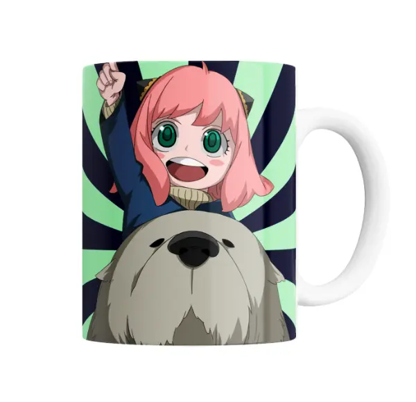 Taza de Cerámica Spy x Family Anya y Bond