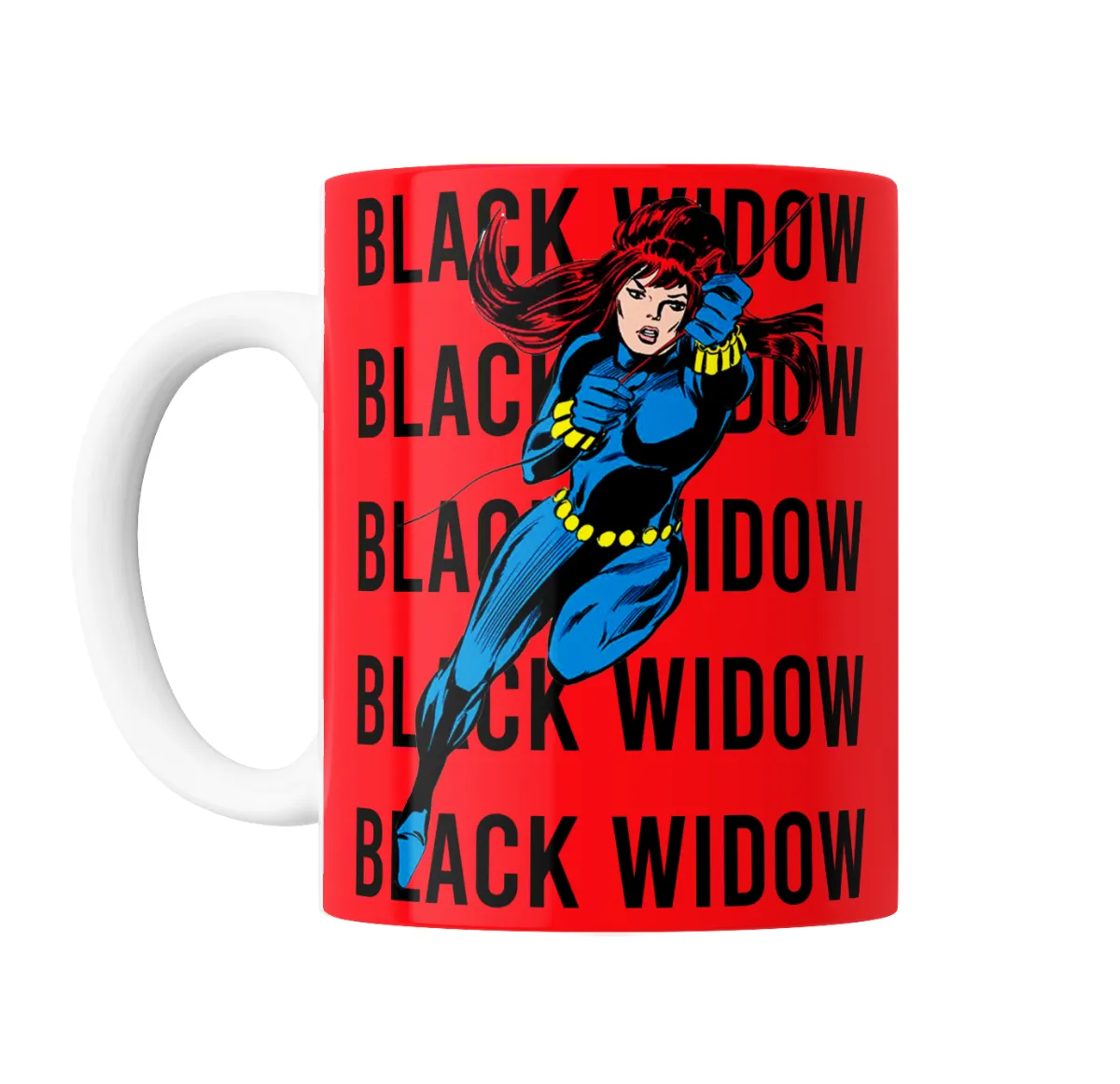 Taza de Cerámica Black Widow Clásica Retro - vista 2