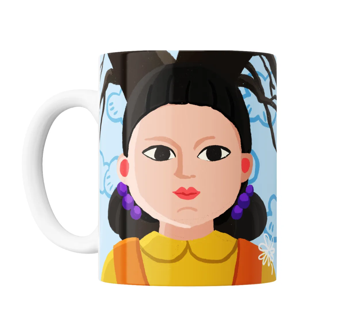Taza de Cerámica Squid Game Young-hee Muñeca - vista 2