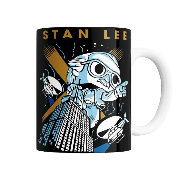 Taza de Cerámica Stan Lee Rascacielos y Helicópteros