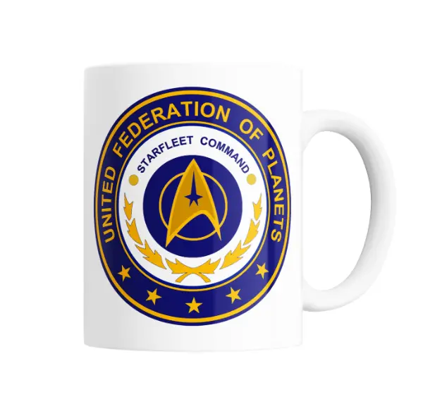 Taza de Cerámica Star Trek Flota Estelar Logo Federación