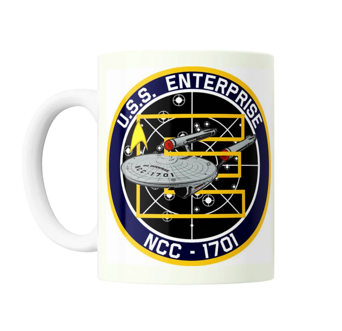 Taza de Cerámica Star Trek USS Enterprise NCC-1701 Escudo - vista 2