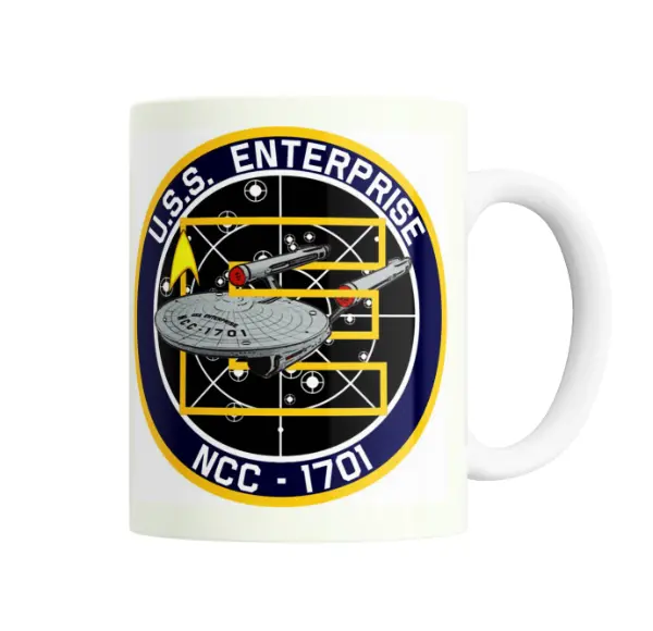Taza de Cerámica Star Trek USS Enterprise NCC-1701 Escudo