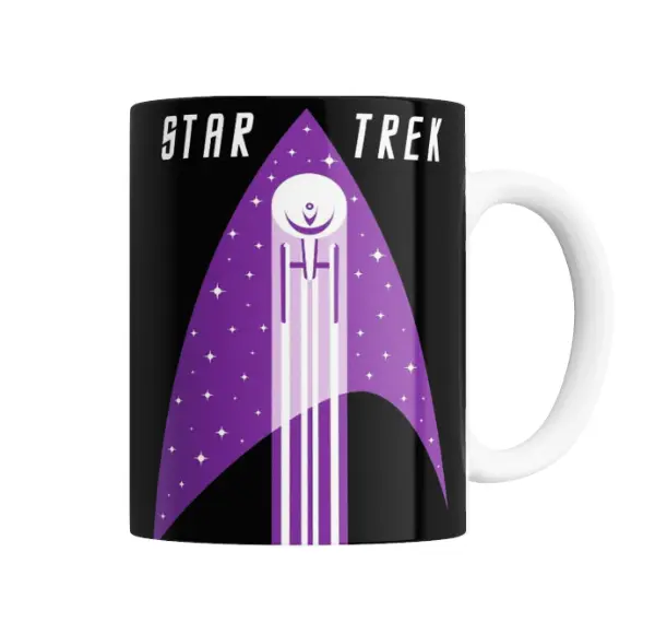 Taza de Cerámica Star Trek Insignia Violeta Estelar