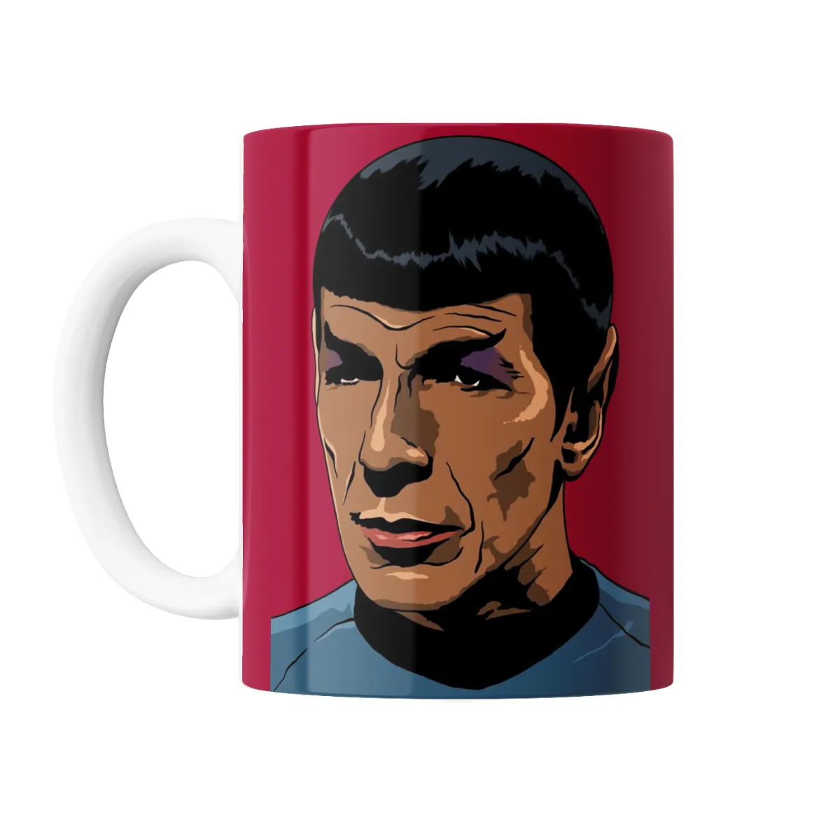 Taza de Cerámica Star Trek Spock Retrato Pop Art - vista 2