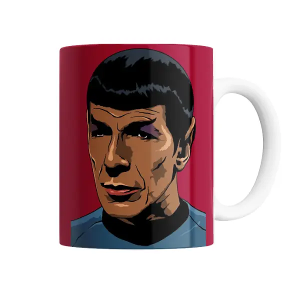 Taza de Cerámica Star Trek Spock Retrato Pop Art