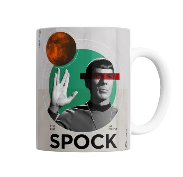 Taza de Cerámica Star Trek Spock Live Long and Prosper