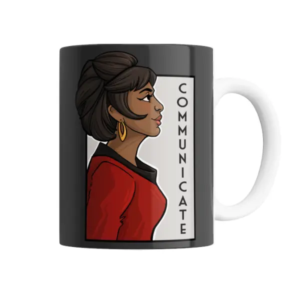 Taza de Cerámica Star Trek Communicate Uniforme Rojo