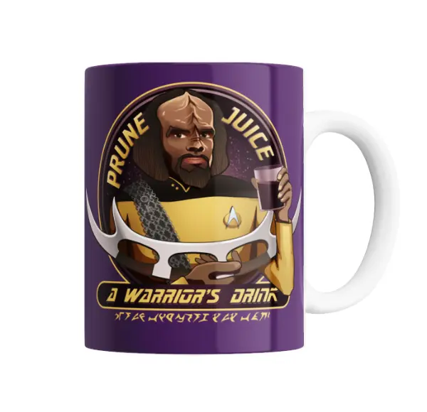 Taza de Cerámica Star Trek Worf Prune Juice a Warrior's Drink