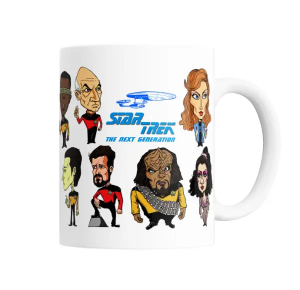 Taza de Cerámica Star Trek The Next Generation Personajes