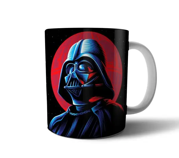 Taza de Cerámica Star Wars Darth Vader Sith Luna Roja