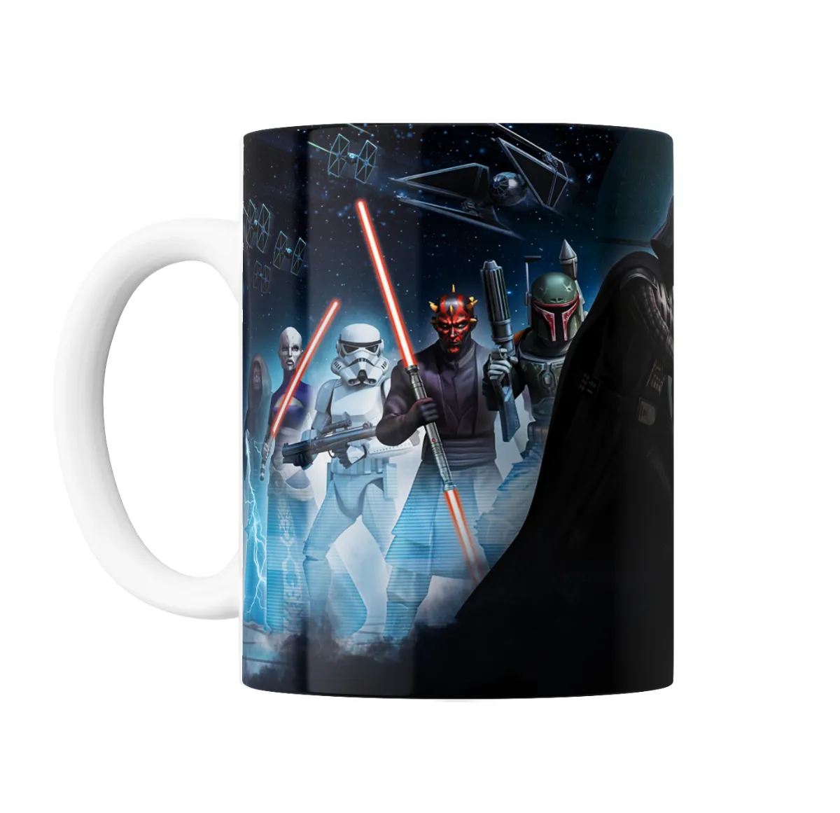 Taza de Cerámica Star Wars Darth Vader vs Luke Skywalker Sable de Luz - vista 2