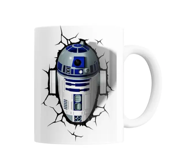 Taza de Cerámica Star Wars R2-D2 Rompiendo la Pared