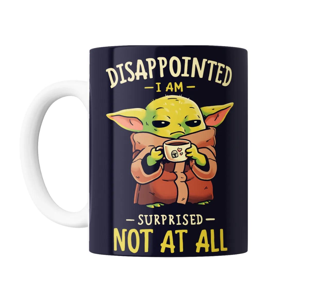Taza de Cerámica Star Wars Baby Yoda Disappointed I Am Surprised Not at All - vista 2