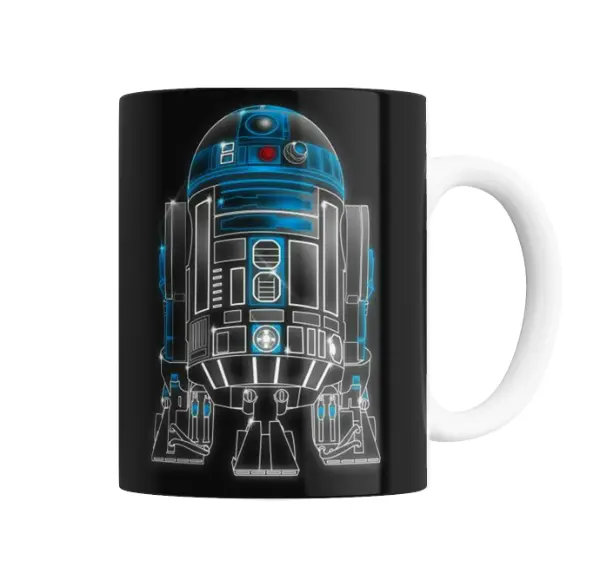 Taza de Cerámica Star Wars R2-D2 Neón
