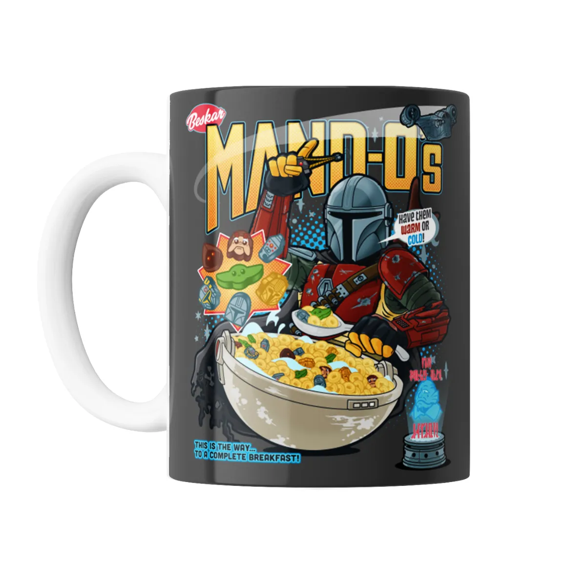 Taza de Cerámica Star Wars The Mandalorian Mando-Os Cereal - vista 2