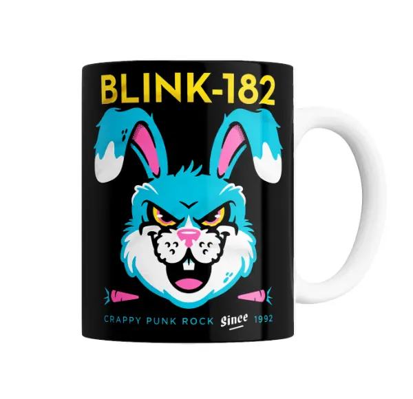Taza de Cerámica Blink 182 Conejo Crappy Punk Rock