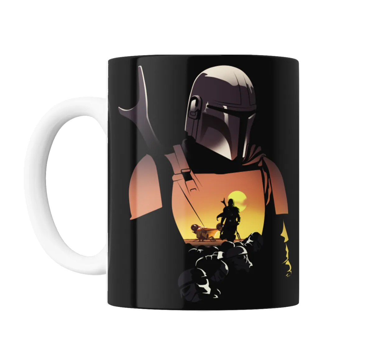 Taza de Cerámica Star Wars The Mandalorian Din Djarin y Grogu - vista 2