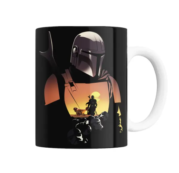 Taza de Cerámica Star Wars The Mandalorian Din Djarin y Grogu