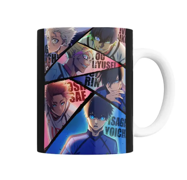 Taza de Cerámica Blue Lock Isagi Yoichi y Rin Itoshi