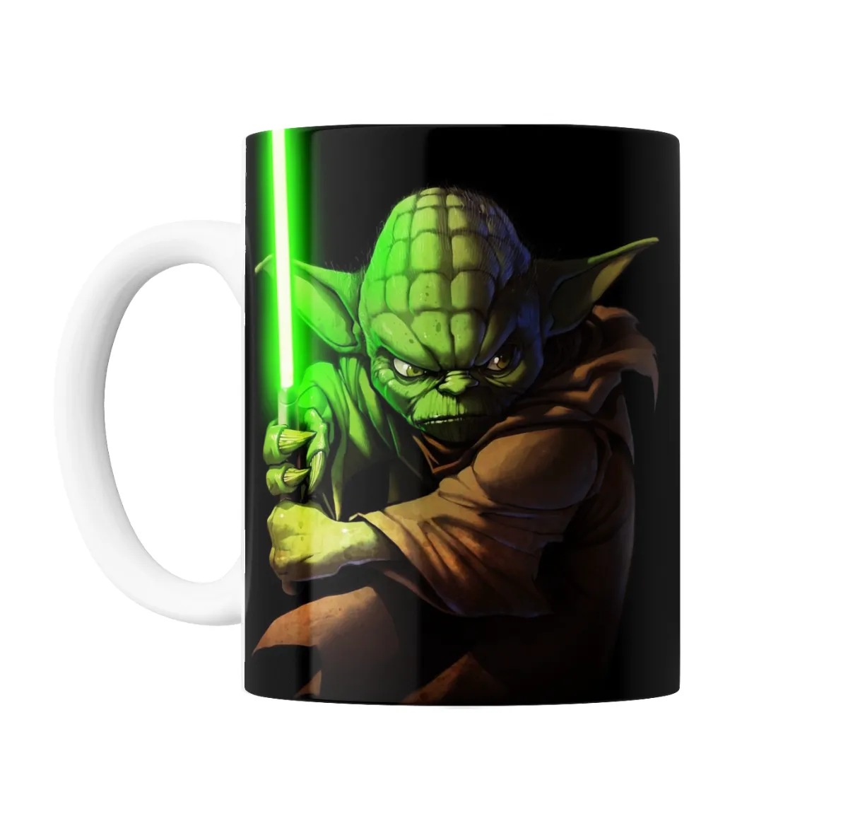 Taza de Cerámica Star Wars Yoda con Sable de Luz - vista 2