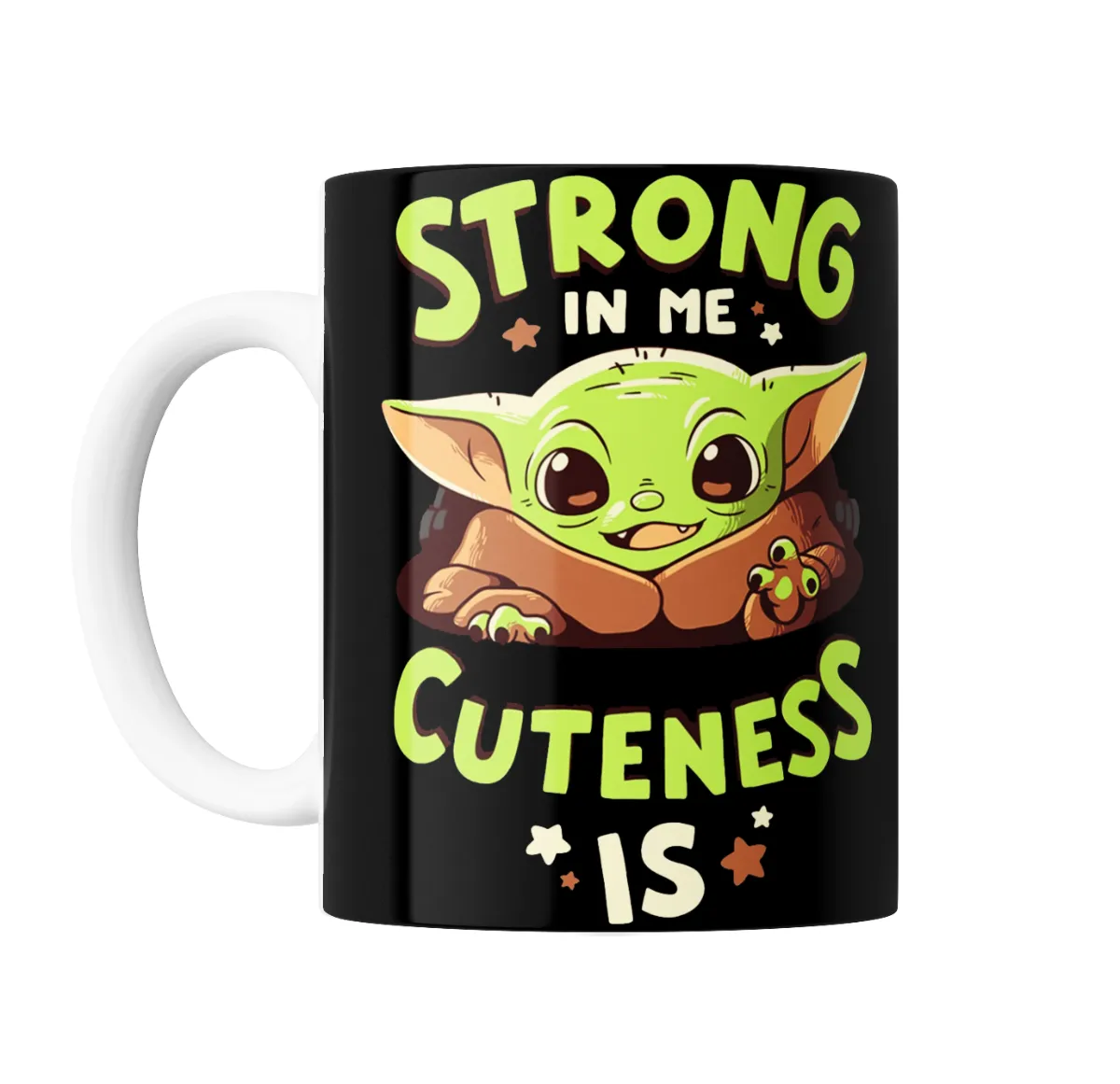 Taza de Cerámica Star Wars Baby Yoda Strong in Me Cuteness Is - vista 2