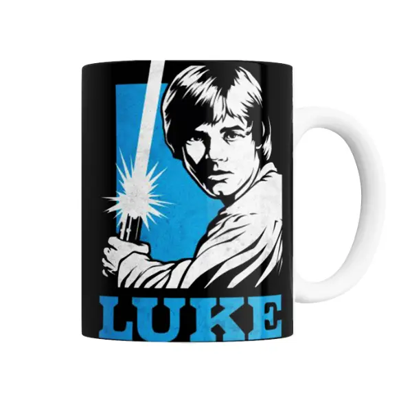 Taza de Cerámica Star Wars Luke Skywalker Sable Láser