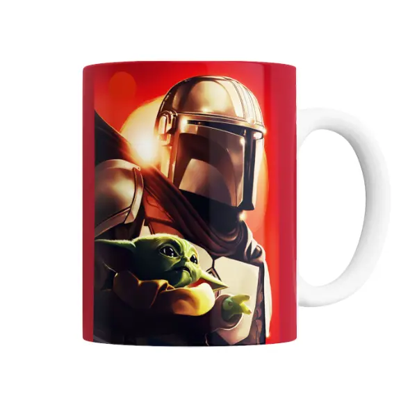 Taza de Cerámica Star Wars The Mandalorian y Grogu
