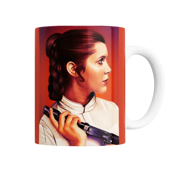 Taza de Cerámica Star Wars Princesa Leia Trenza Blaster