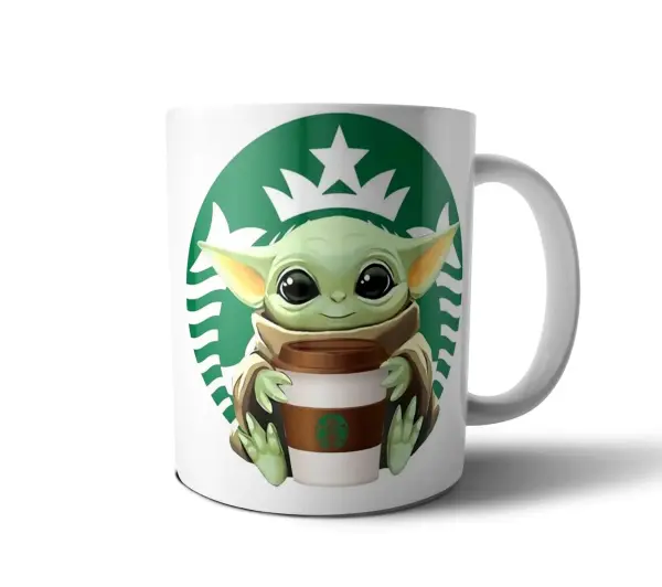 Taza de Cerámica Star Wars Baby Yoda Starbucks