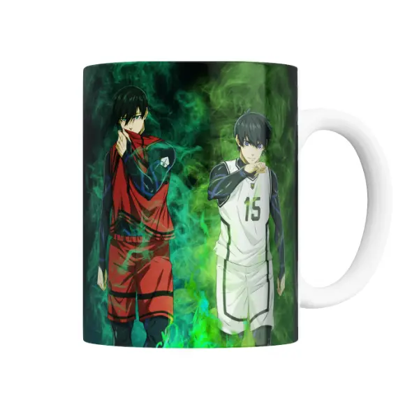 Taza de Cerámica Blue Lock Isagi y Nagi