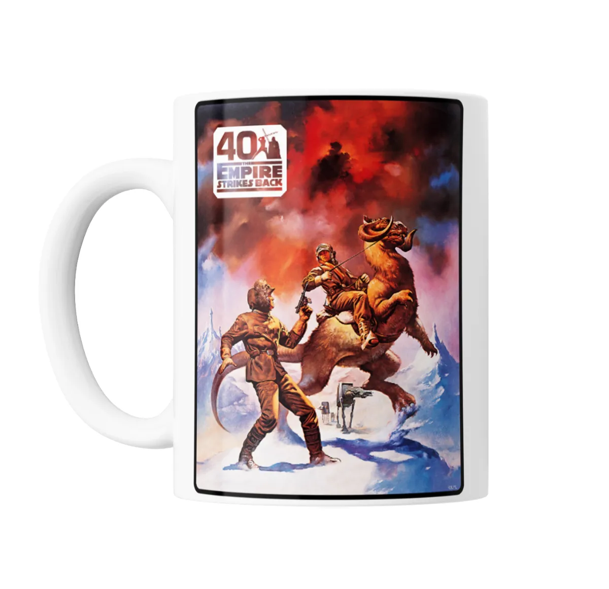 Taza de Cerámica Star Wars El Imperio Contraataca 40 Aniversario Luke y Tauntaun - vista 2