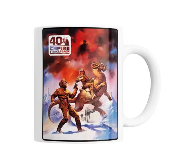 Taza de Cerámica Star Wars El Imperio Contraataca 40 Aniversario Luke y Tauntaun