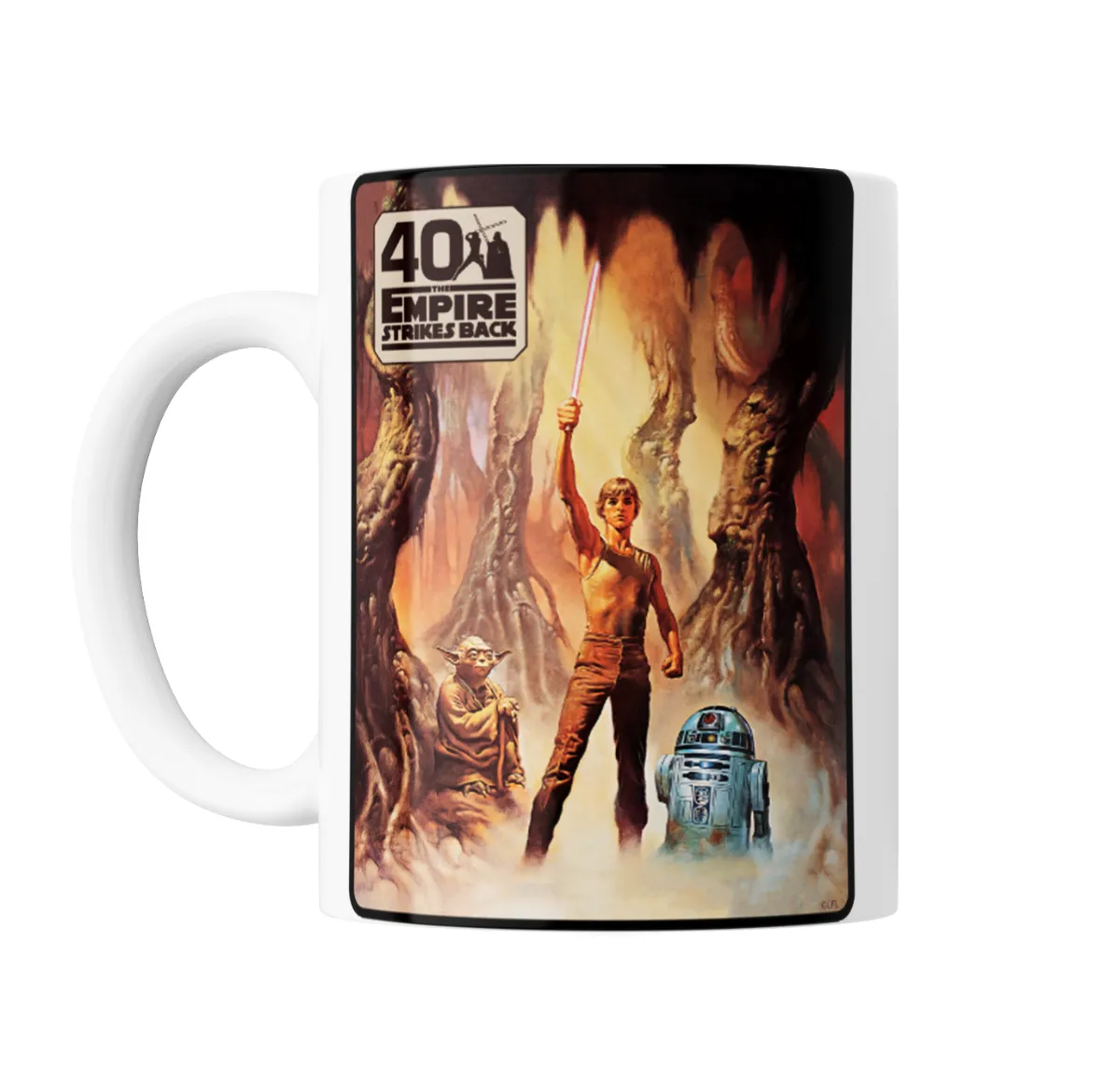 Taza de Cerámica Star Wars Episodio V El Imperio Contraataca Luke Yoda R2-D2 - vista 2