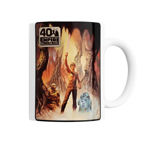 Taza de Cerámica Star Wars Episodio V El Imperio Contraataca Luke Yoda R2-D2