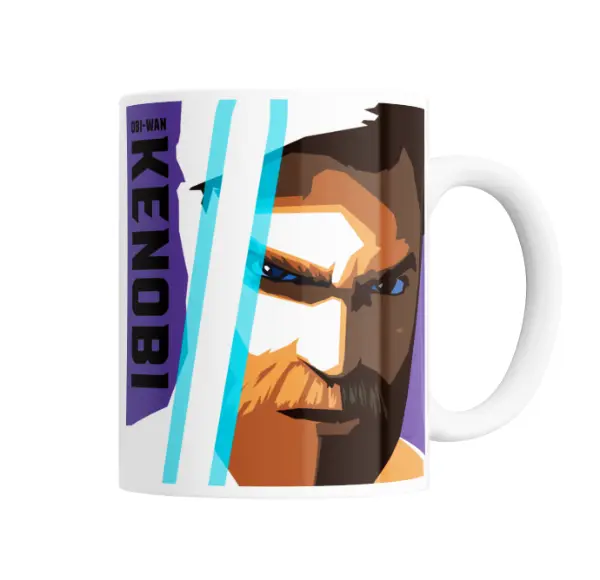 Taza de Cerámica Star Wars Obi-Wan Kenobi Sable Azul