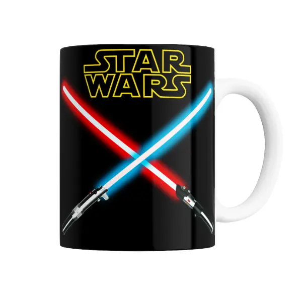 Taza de Cerámica Star Wars Sables de Luz Cruzados