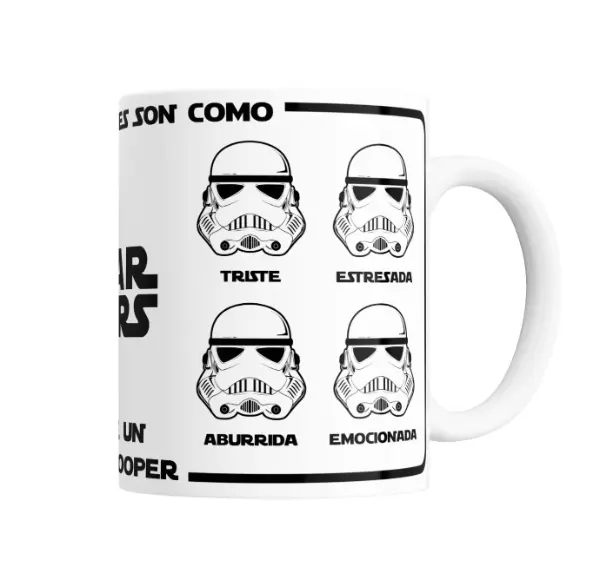 Taza de Cerámica Star Wars Stormtroopers Estados de Ánimo