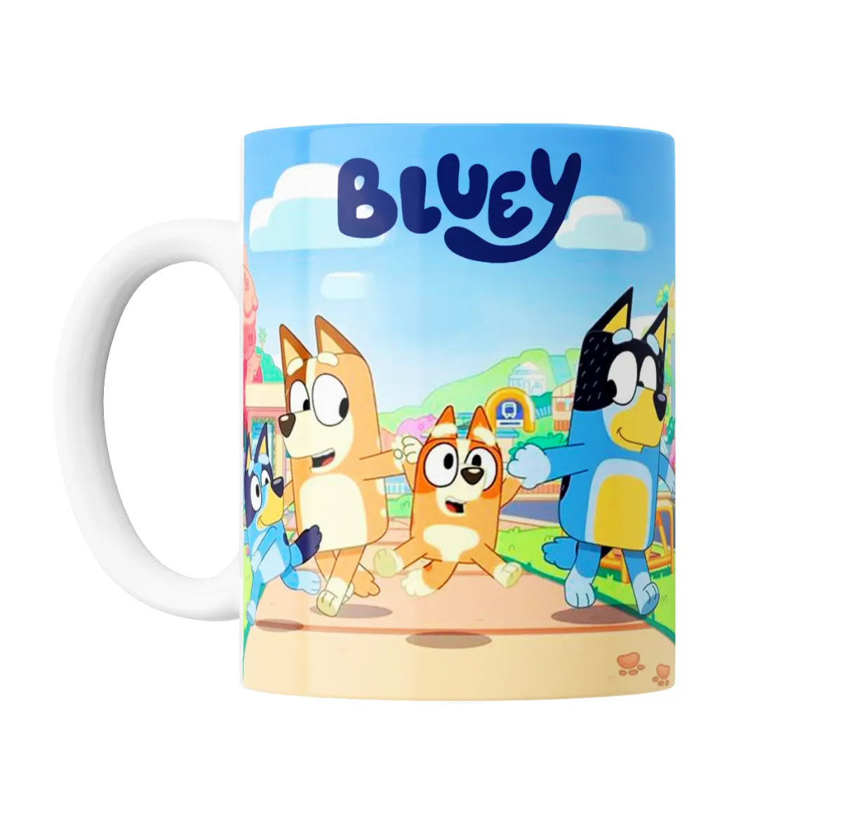Taza de Cerámica Bluey Familia Corriendo - vista 2