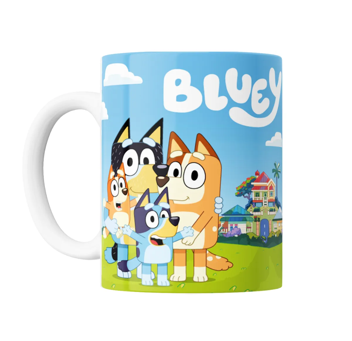 Taza de Cerámica Bluey Familia en el Jardín - vista 2