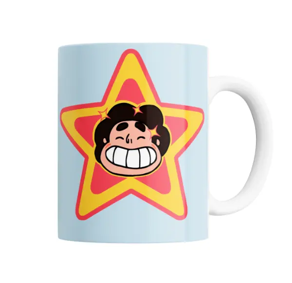 Taza de Cerámica Steven Universe Steven Sonriente con Estrella
