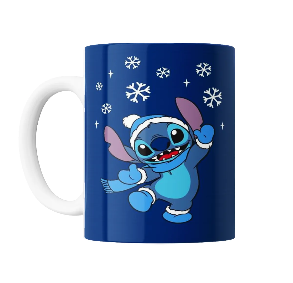 Taza de Cerámica Stitch con gorro y bufanda de invierno - vista 2