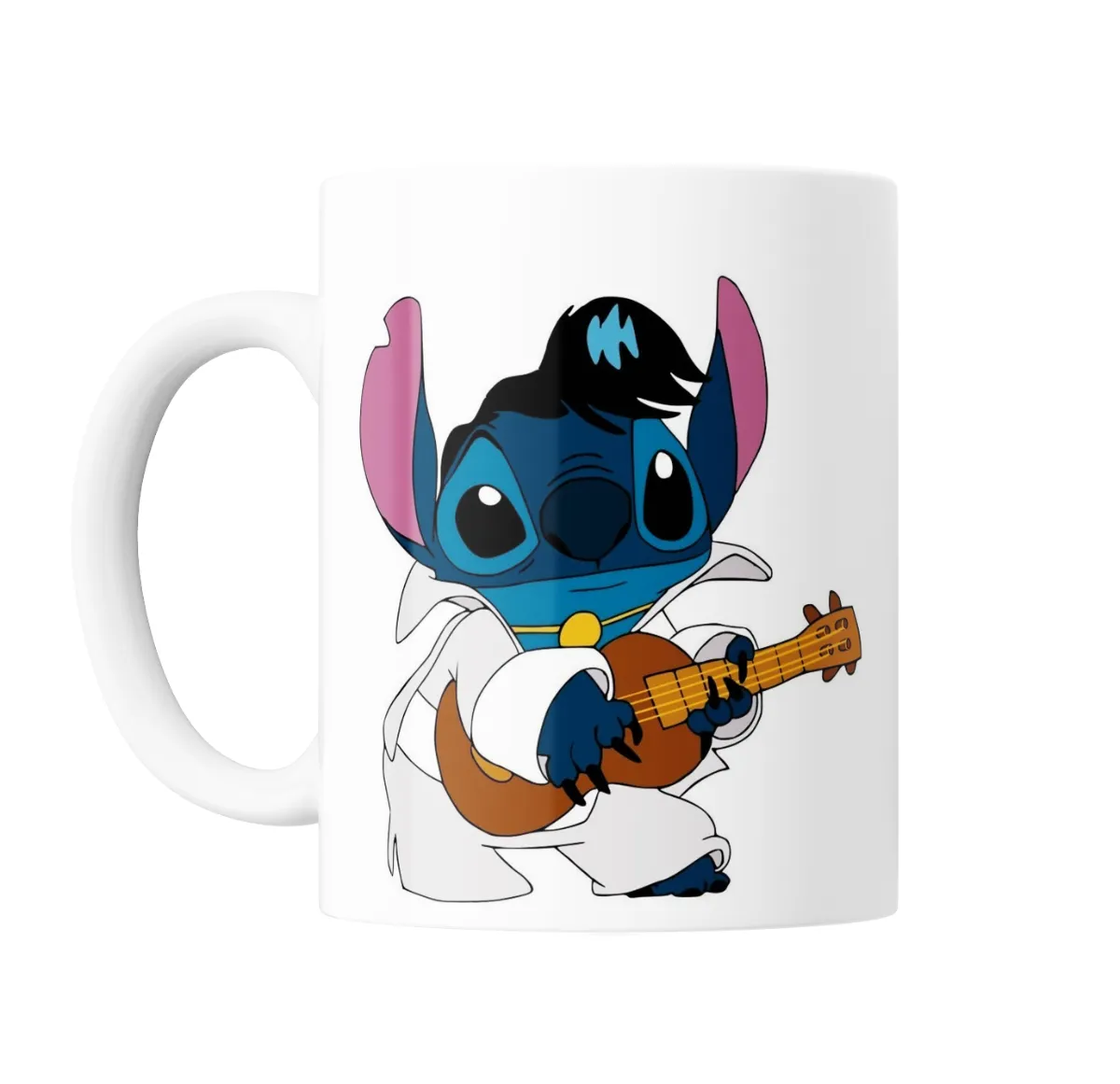 Taza de Cerámica Stitch Elvis Presley con Guitarra - vista 2