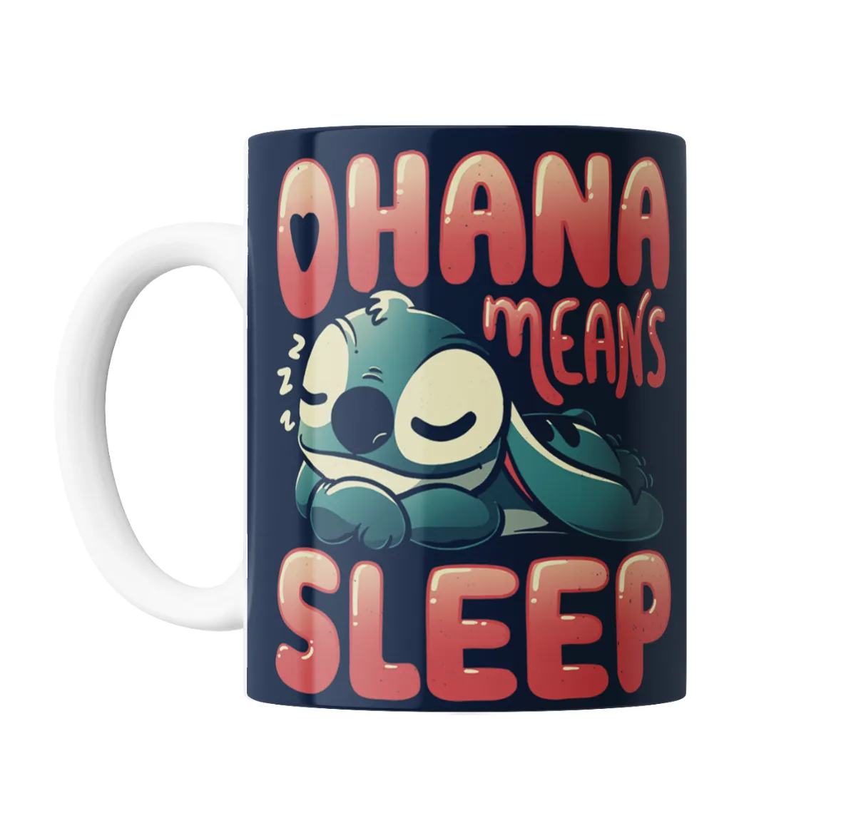 Taza de Cerámica Stitch Ohana Means Sleep - vista 2
