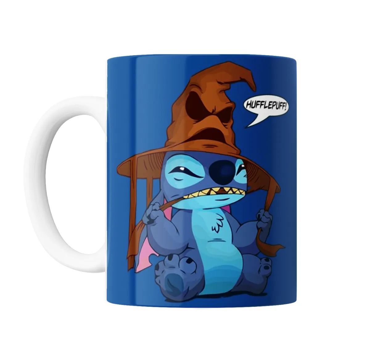Taza de Cerámica Stitch Sombrero Seleccionador Hufflepuff - vista 2