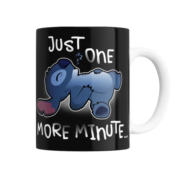 Taza de Cerámica Stitch Just One More Minute